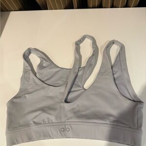 ALO Yoga Light Gray Sports Bra